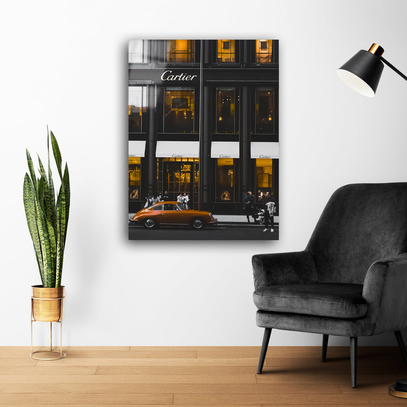 Glasschilderij - 100x150 / 80x120 / 60x90cm (staand) - Luxury Brand Store - meubelboutique.nl