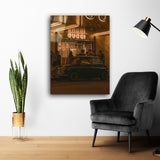 Glasschilderij - 100x150 / 80x120 / 60x90cm (staand) - Mini Cooper x Gucci