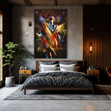 Glasschilderij - 100x150 / 80x120cm - Exclusive - Model - Elizabeth Fly - Colorful