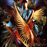 Glasschilderij - 100x150 / 80x120cm - Exclusive - Model - Elizabeth Fly - Colorful