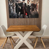 Glasschilderij - 100x150cm - Exclusive - Movie Peaky Blinders Gangsters