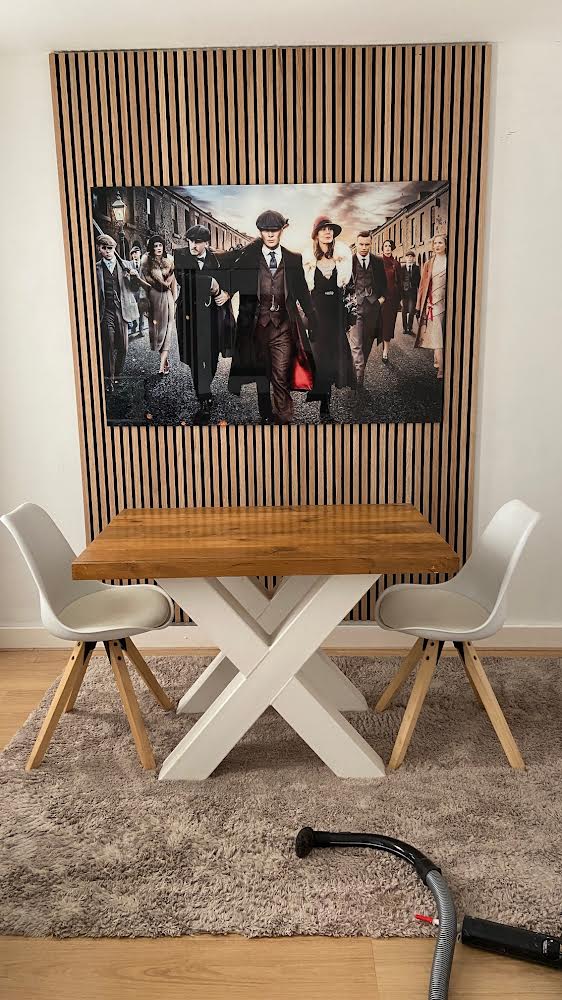 Glasschilderij - 100x150cm - Exclusive - Movie Peaky Blinders Gangsters