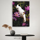 Glasschilderij - 120x80cm - Exclusive - Dieren - Kaketoe Rechts 2-Luik (2)