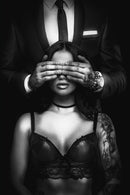 Glasschilderij - 120x80cm - Exclusive - Model - Classy Couple