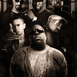 Glasschilderij - 120x80cm - Exclusive - Model - Old Skool Rappers