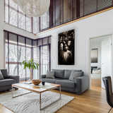 Glasschilderij - 120x80cm - Exclusive - Model - Old Skool Rappers