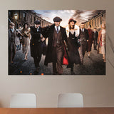 Glasschilderij - 120x80cm - Exclusive - Movie Peaky Blinders Gangsters