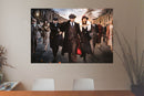 Glasschilderij - 120x80cm - Exclusive - Movie Peaky Blinders Gangsters