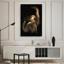Glasschilderij - 120x80cm - Exclusive - Special - Gouden Veren