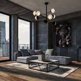 Glasschilderij - 150x100 / 120x80 / 90x60cm - Exclusive - KRUGER - Olifant Boris