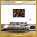 Glasschilderij - 150x100 / 120x80cm - Exclusive - Dieren - BIG 5 Alpha