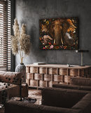 Glasschilderij - 150x100 / 120x80cm - Exclusive - Dieren - BIG 5 Alpha