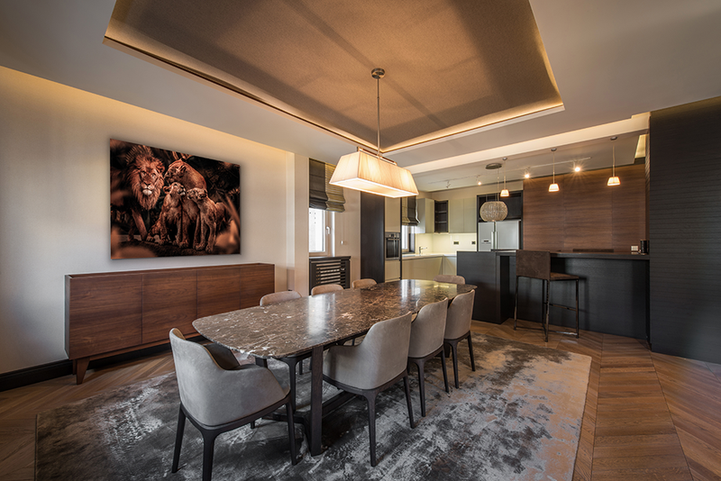 Glasschilderij - 150x100 / 120x80cm - Exclusive - KRUGER - Dieren - ADAM Leeuwen Familie