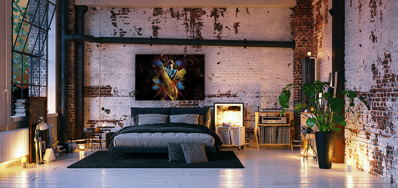 Glasschilderij - 150x100 / 120x80cm (liggend) - Exclusive - Model - Elizabeth Fly