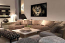 Glasschilderij - 160x110/ 120x80cm - Dieren - Leeuw | Lion Art