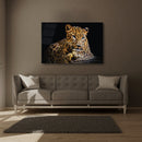 Glasschilderij - 160x110 / 120x80cm - Exclusive - Dieren - Panter Oliva