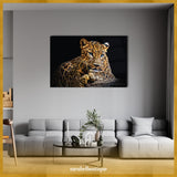 Glasschilderij - 160x110 / 120x80cm - Exclusive - Dieren - Panter Oliva