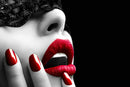 Glasschilderij - 80x120cm - Limited Model - Lady Redlips