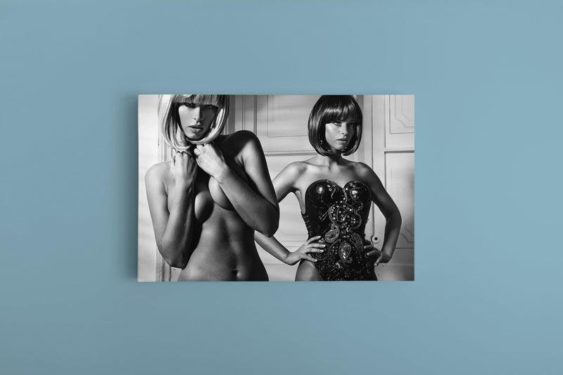 Glasschilderij - 80x120cm - Model - Power Ladies meubelboutique.nl