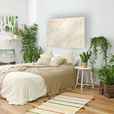 Glasschilderij - Exclusive - Liggend - Marmer Beige Natuur