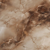 Glasschilderij - Exclusive - Liggend - Marmer Bruin Stone