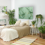 Glasschilderij - Exclusive - Liggend - Marmer Groen Goud