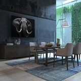 Glasschilderij - Exclusive - Liggend - Olifant Mammoet