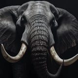 Glasschilderij - Exclusive - Liggend - Olifant Mammoet