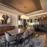 Glasschilderij - Exclusive - Liggend - Olifant met Baby