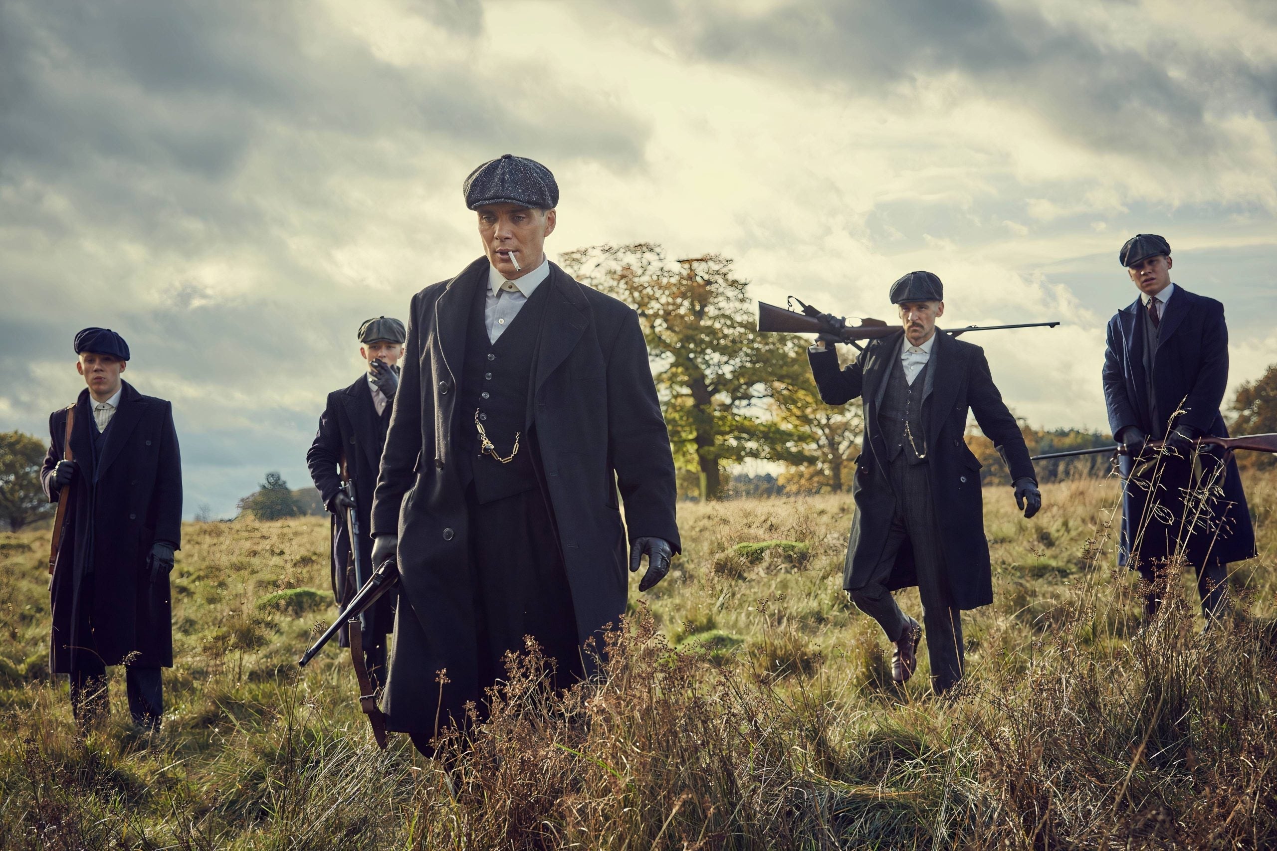 Glasschilderij - Exclusive - Liggend - Peaky Blinders Familie