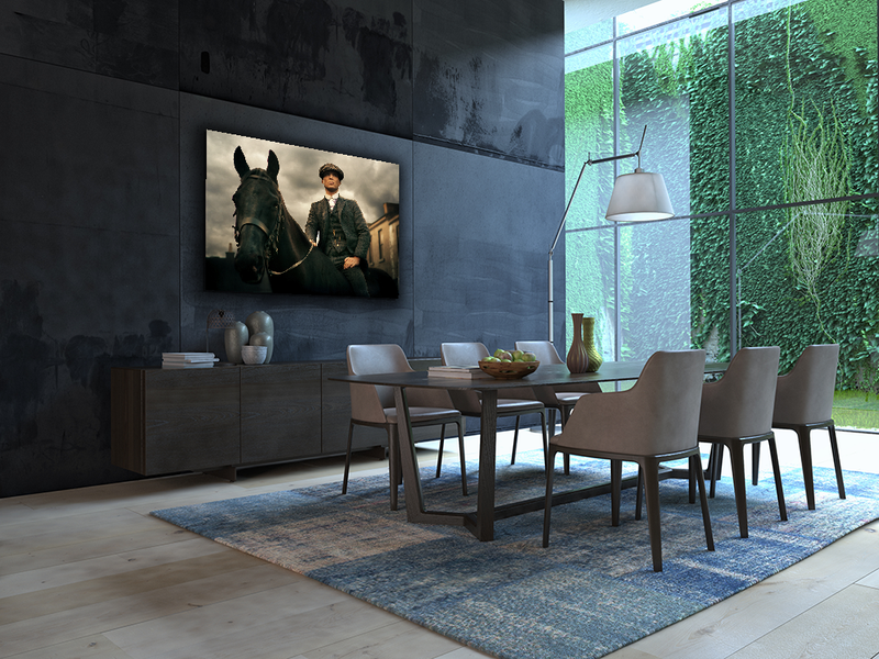 Glasschilderij - Exclusive - Liggend - Peaky Blinders Horse II