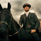 Glasschilderij - Exclusive - Liggend - Peaky Blinders Horse II