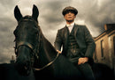 Glasschilderij - Exclusive - Liggend - Peaky Blinders Horse II