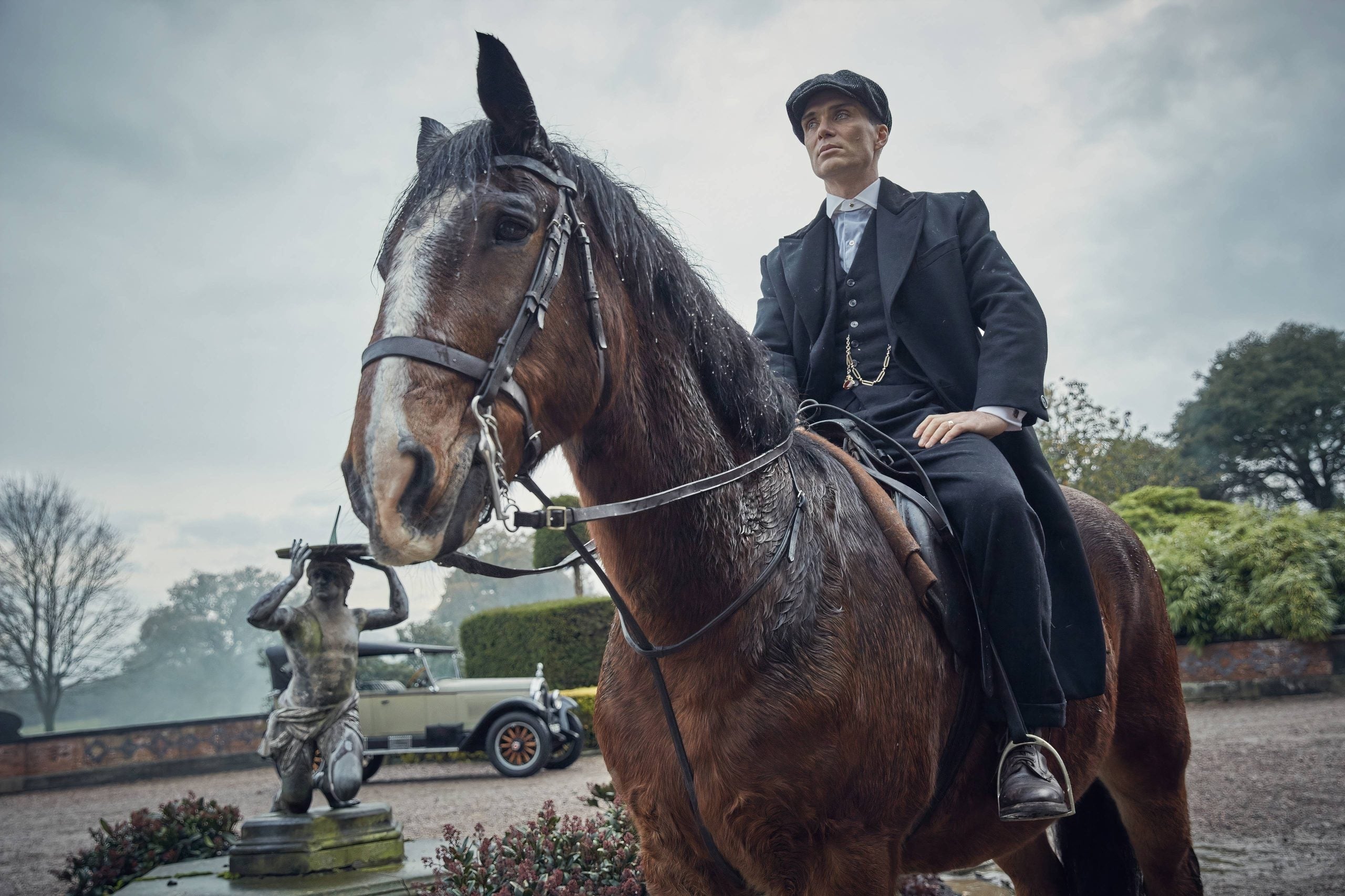 Glasschilderij - Exclusive - Liggend - Peaky Blinders Shelby