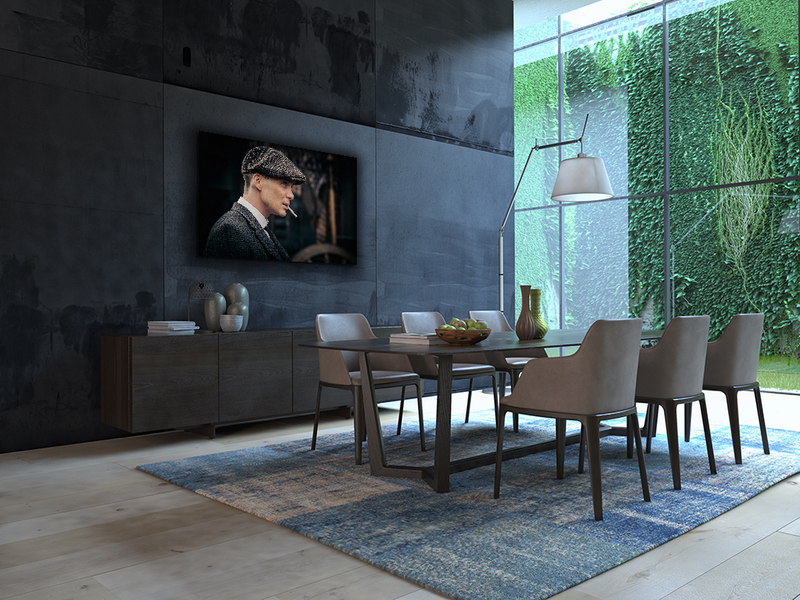 Glasschilderij - Exclusive - Liggend - Peaky Blinders Smoke