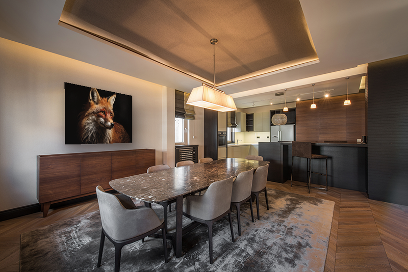 Glasschilderij - Exclusive - Liggend - Vos Rex