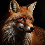 Glasschilderij - Exclusive - Liggend - Vos Rex