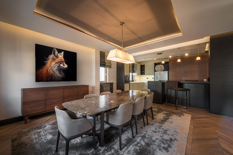 Glasschilderij - Exclusive - Liggend - Vos Side