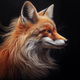 Glasschilderij - Exclusive - Liggend - Vos Side