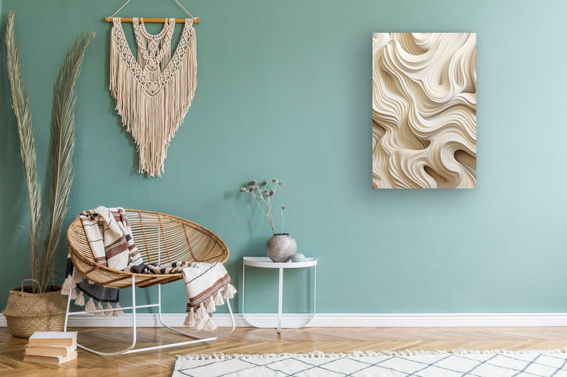 Glasschilderij - Exclusive - Staand - Abstract Eve