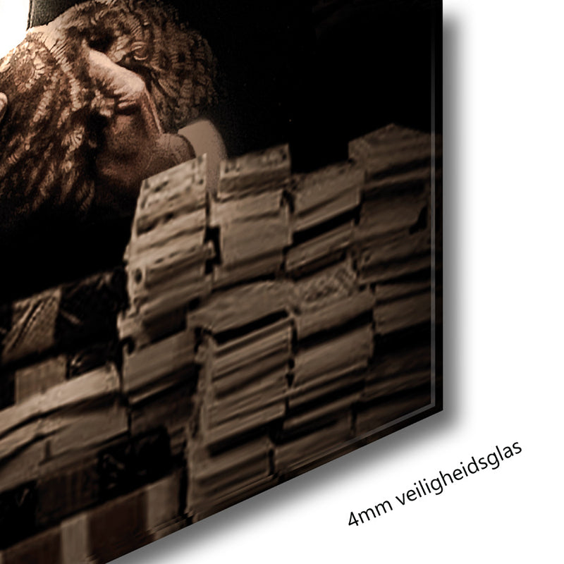 Glasschilderij - 120x80cm - Exclusive - Model - Familia Criminal