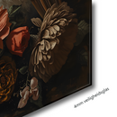 Glas schilderij oil painting owl