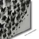 Glas schilderij hundreds of butterflies