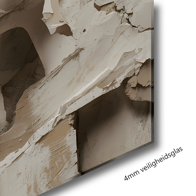 Glas schilderij contemporary portrait