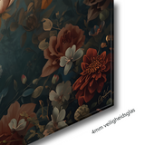 Glas schilderij elegant peacock