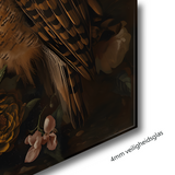 Glas schilderij regal owl