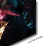 Glasschilderij - 150x100 / 120x80cm (liggend) - Exclusive - Model - Blue Lagoon