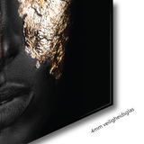 Glasschilderij - 100x150cm - Exclusive - Model - Double Faces Gold