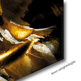 Glasschilderij - 100x150 / 80x120cm (liggend) - Exclusive - Vrouw Gouden Royale