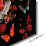 Glasschilderij - 100x150 / 80x120 / 60x90cm (liggend) - Exclusive - Flower Bomb
